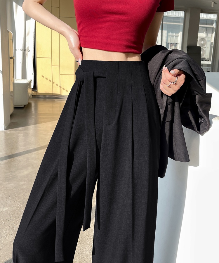 Spring slim business suit drape loose pants for women