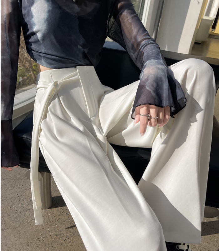 Spring slim business suit drape loose pants for women