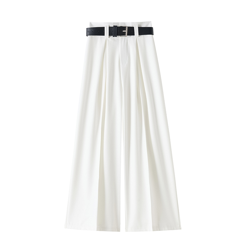 Spring high waist trousers Casual straight pants for women