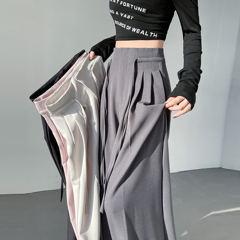 Mopping high waist business suit lazy spring pants for women