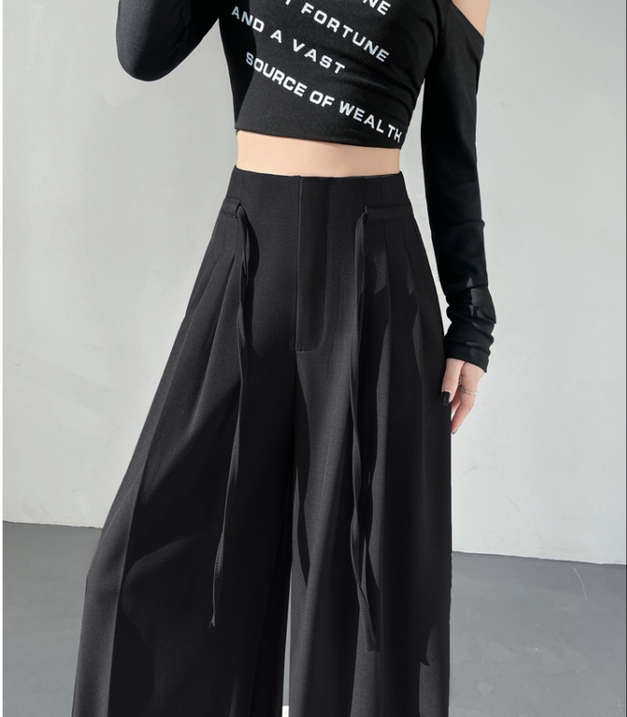 Mopping high waist business suit lazy spring pants for women