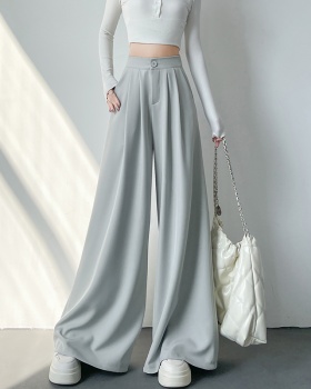 Straight high waist pants mopping business suit for women