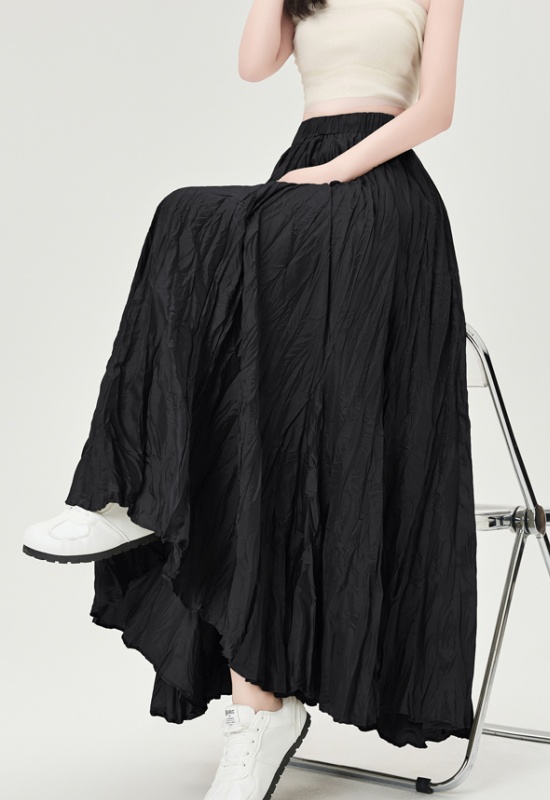 Big skirt A-line spring irregular drape skirt for women