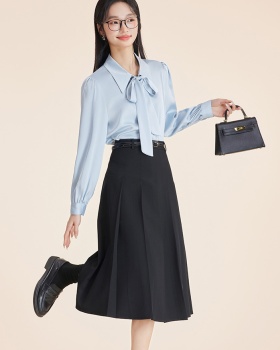 Autumn and winter shirt skirt 2pcs set for women