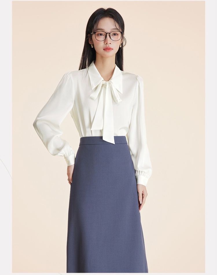 Autumn and winter shirt skirt 2pcs set for women