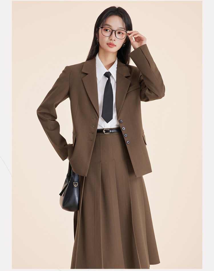 Spring commuting business suit profession coat 2pcs set