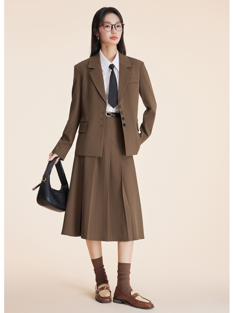 Spring commuting business suit profession coat 2pcs set