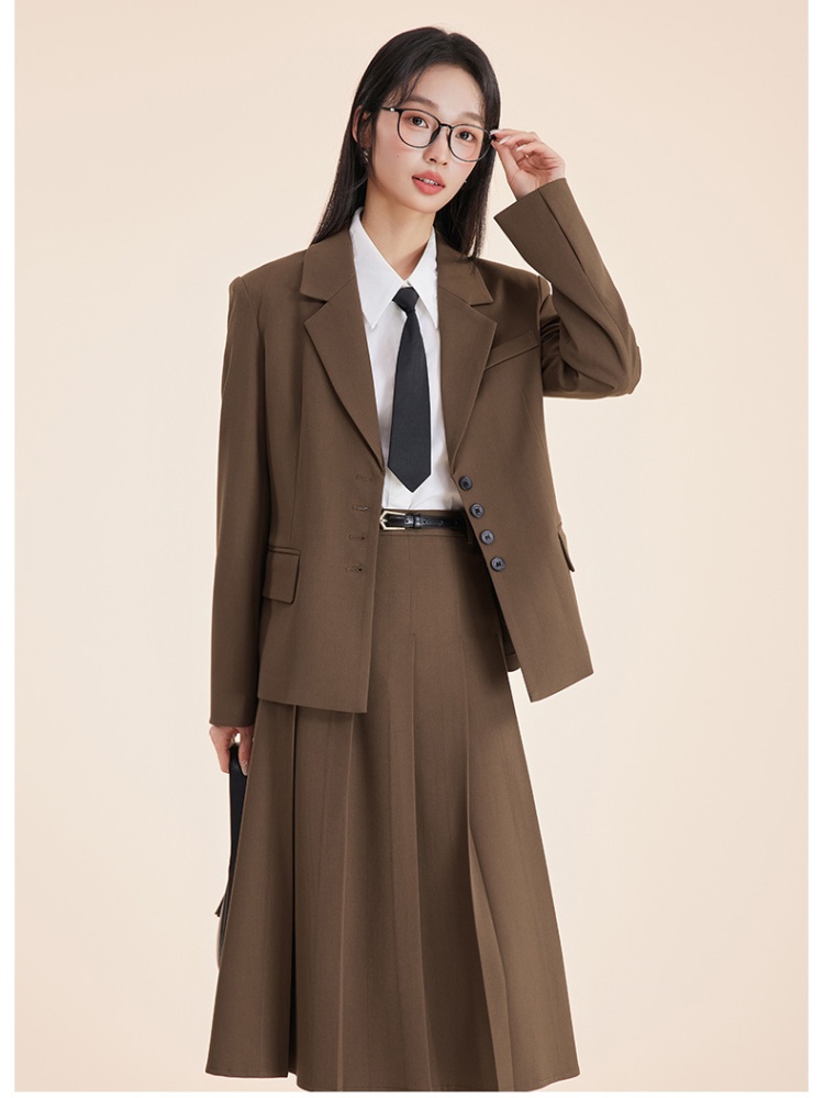 Spring commuting business suit profession coat 2pcs set