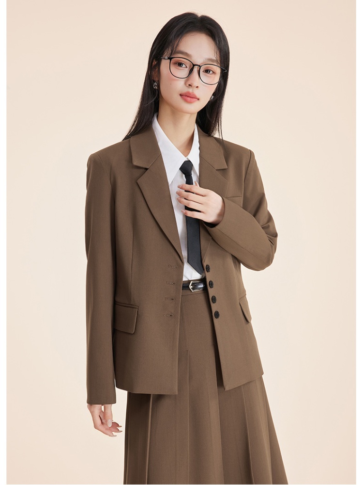 Spring commuting business suit profession coat 2pcs set