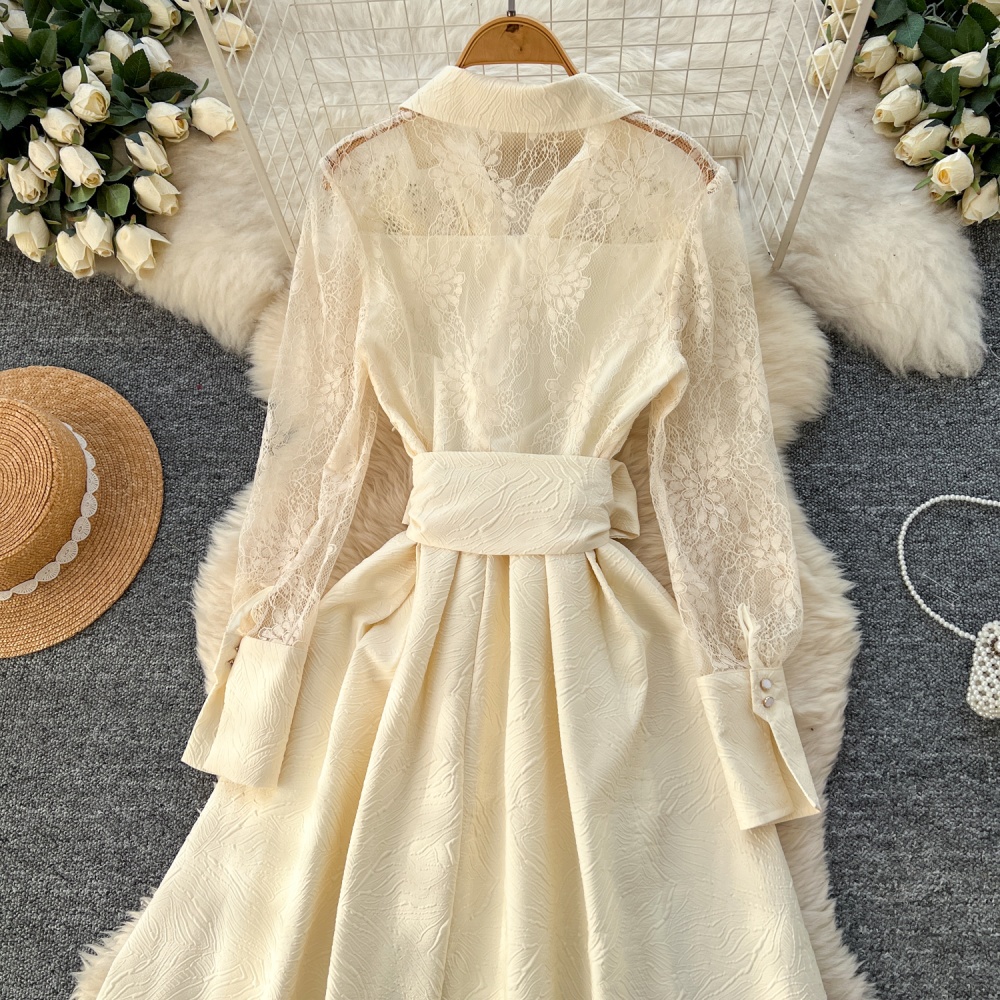 Light luxury summer long dress embroidery dress for women