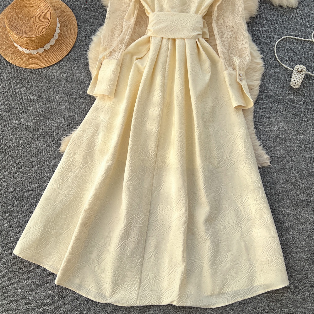 Light luxury summer long dress embroidery dress for women