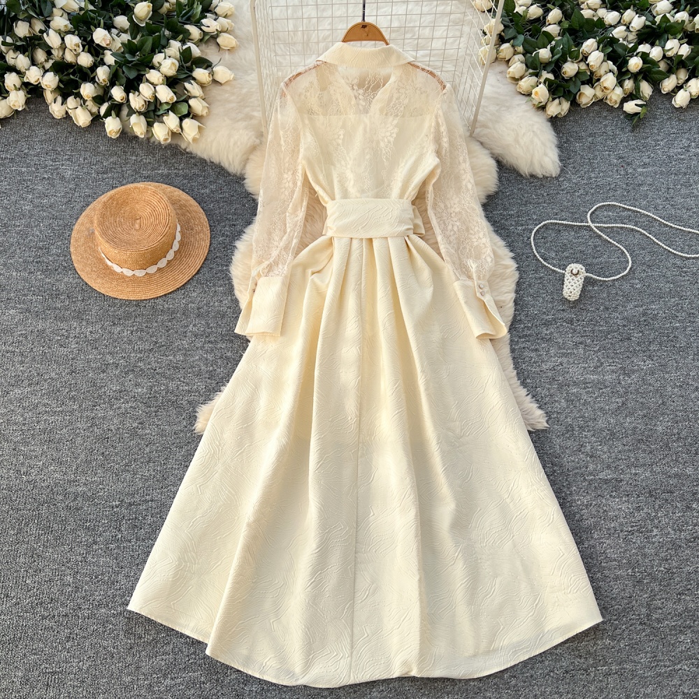 Light luxury summer long dress embroidery dress for women