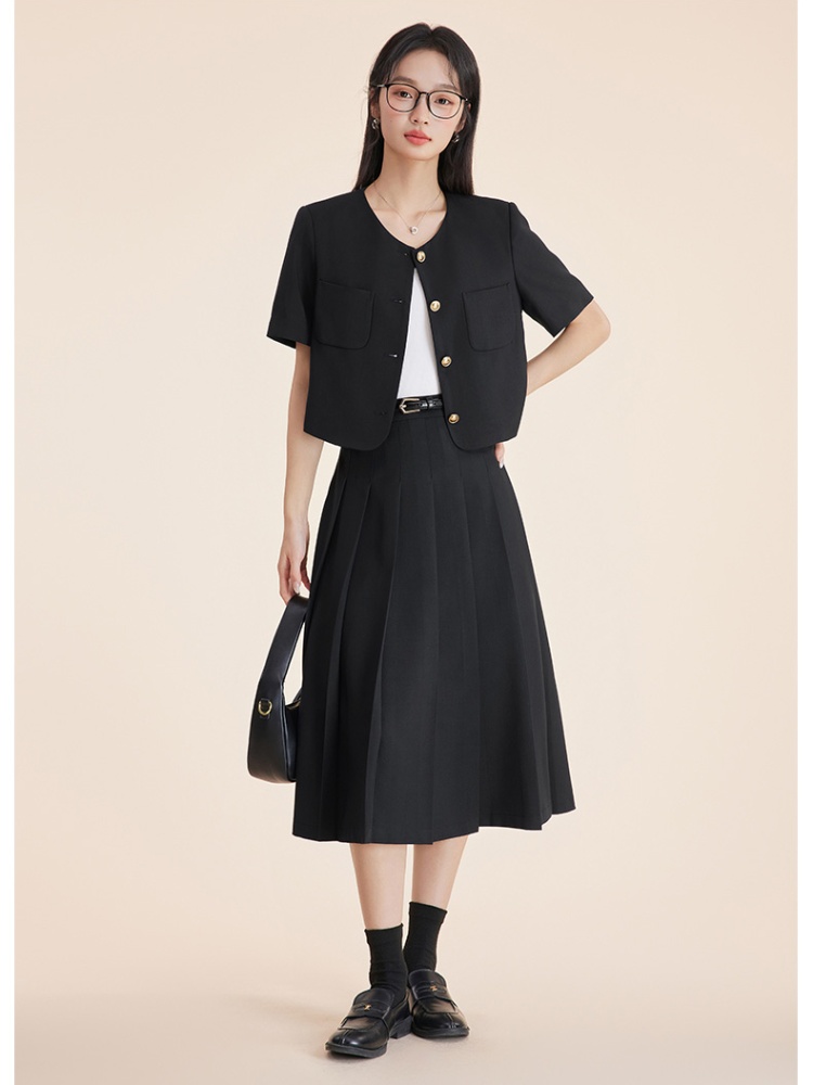 Short sleeve skirt summer business suit 2pcs set