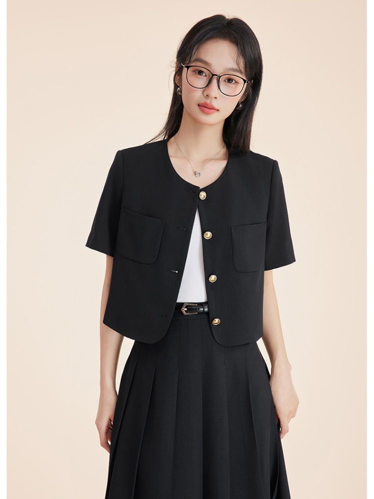 Short sleeve skirt summer business suit 2pcs set