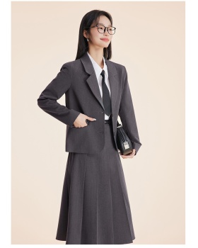 Profession spring skirt big student coat 2pcs set for women