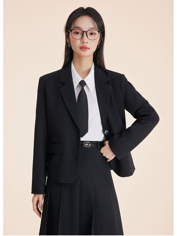 Profession spring skirt big student coat 2pcs set for women