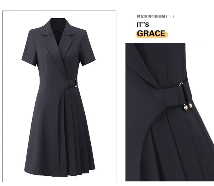 Profession summer dress host pleated business suit for women