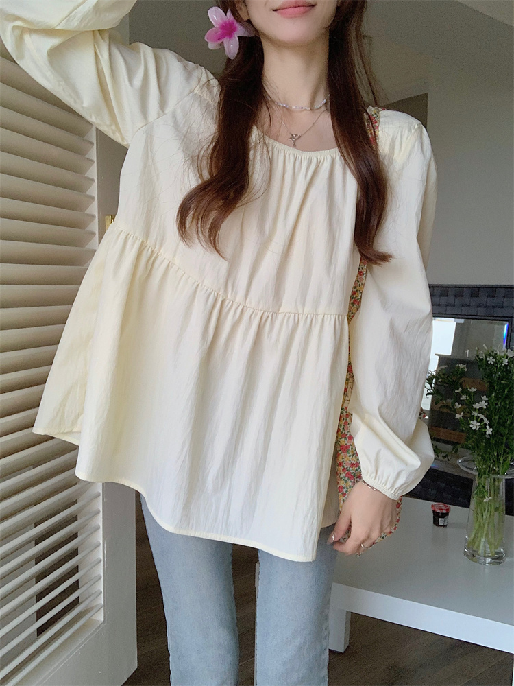 Short sleeve long sleeve tops sweet shirt for women