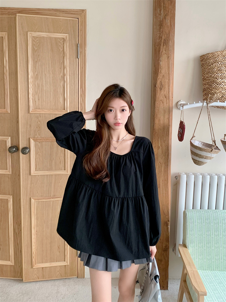 Short sleeve long sleeve tops sweet shirt for women