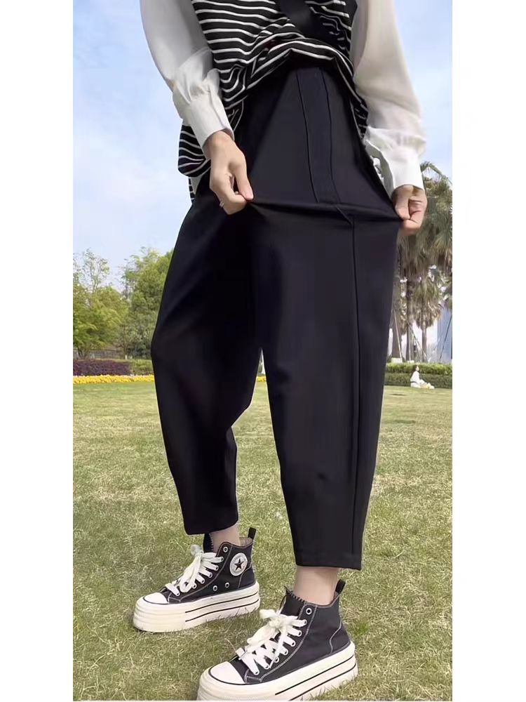 Slim harem pants wide leg casual pants for women