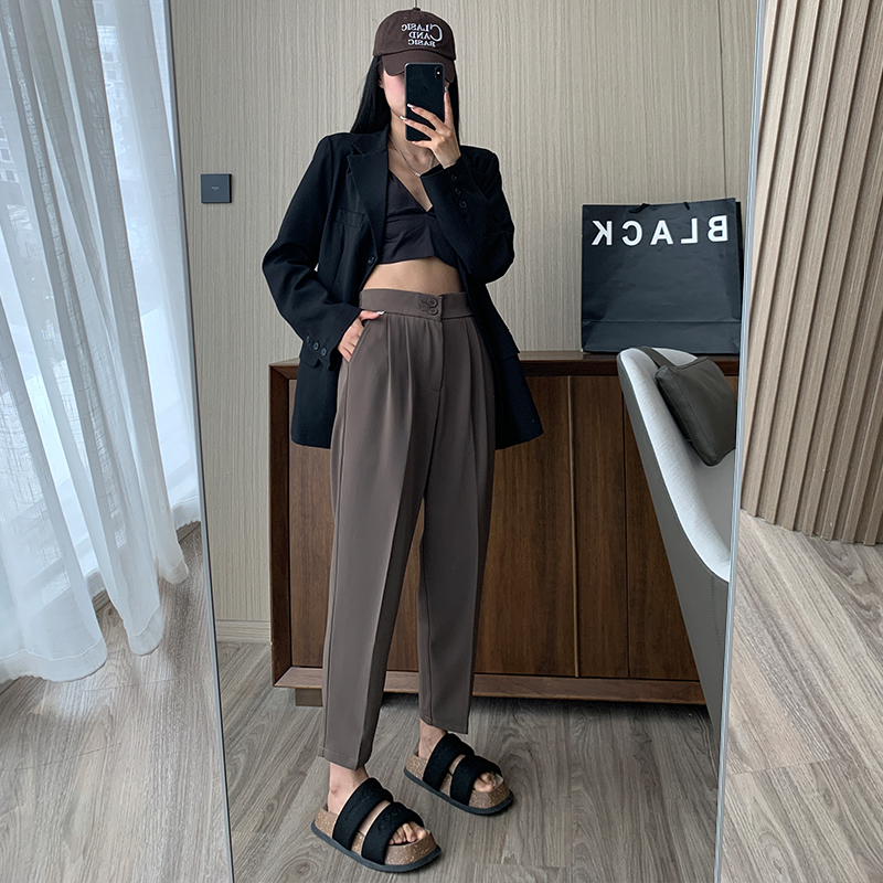 Thick all-match drape pants nine tenths business suit