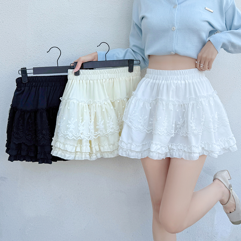 Korean style skirt thick and disorderly short skirt