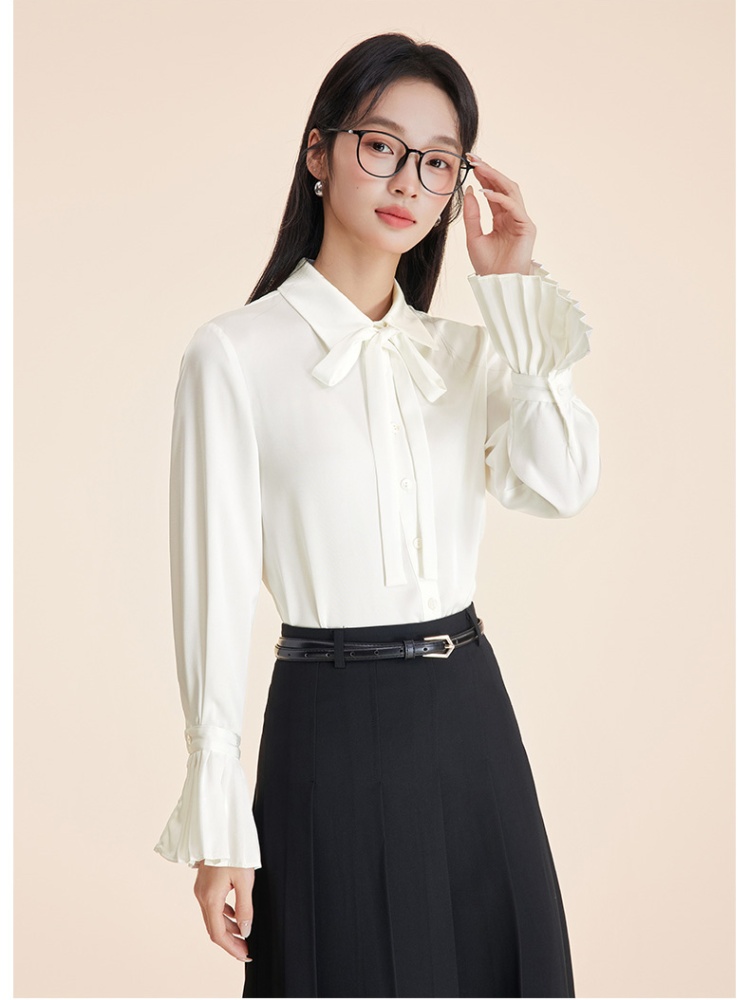 Intellectuality college style shirt slim skirt a set