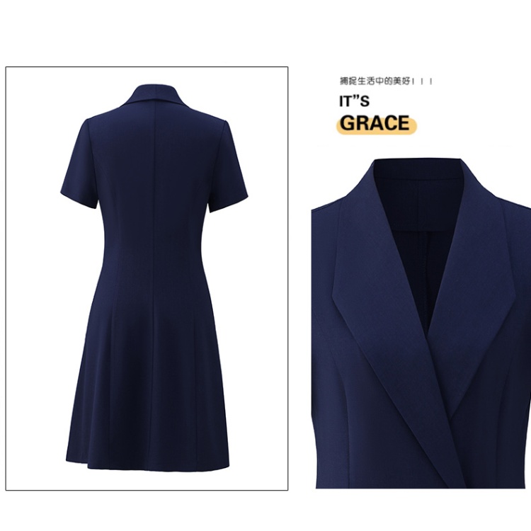 Summer dress navy-blue business suit