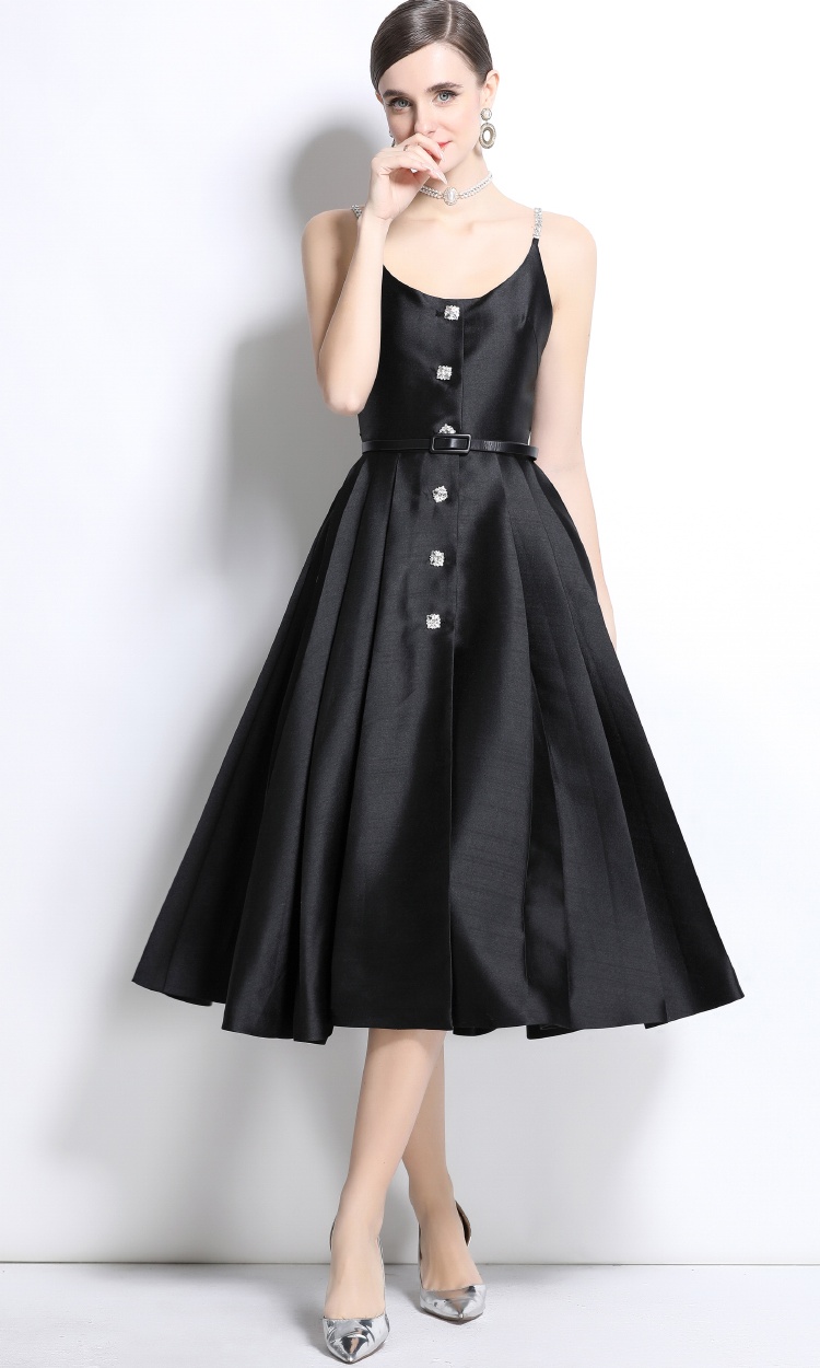 Halter sling formal dress rhinestone sexy dress