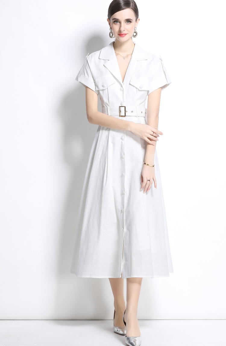 Temperament spring shirt commuting dress for women