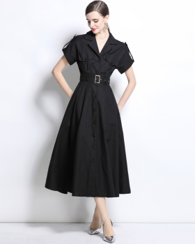 Commuting spring dress temperament slim shirt for women