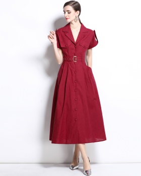 Temperament spring dress commuting slim shirt for women