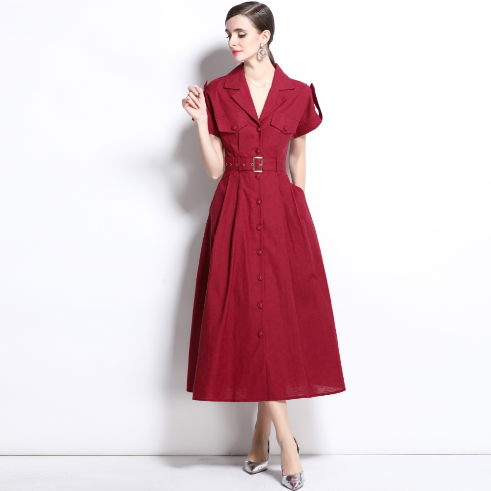 Temperament spring dress commuting slim shirt for women