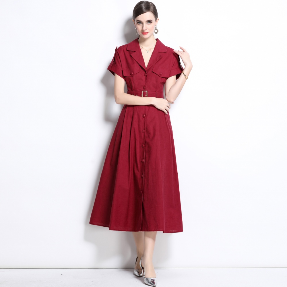 Temperament spring dress commuting slim shirt for women