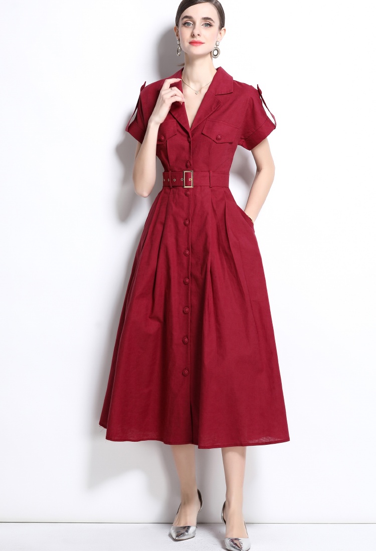 Temperament spring dress commuting slim shirt for women