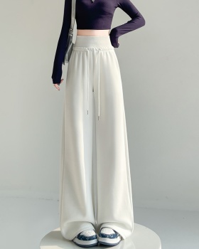 Mopping high waist sweatpants wide leg pants for women