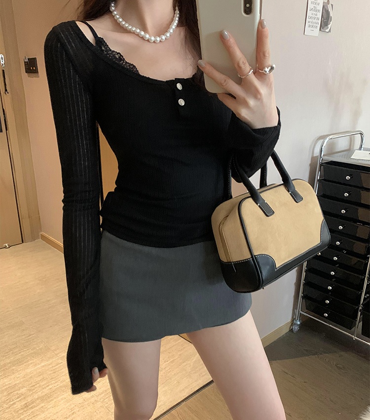 Thin slim T-shirt bottoming sunscreen smock for women