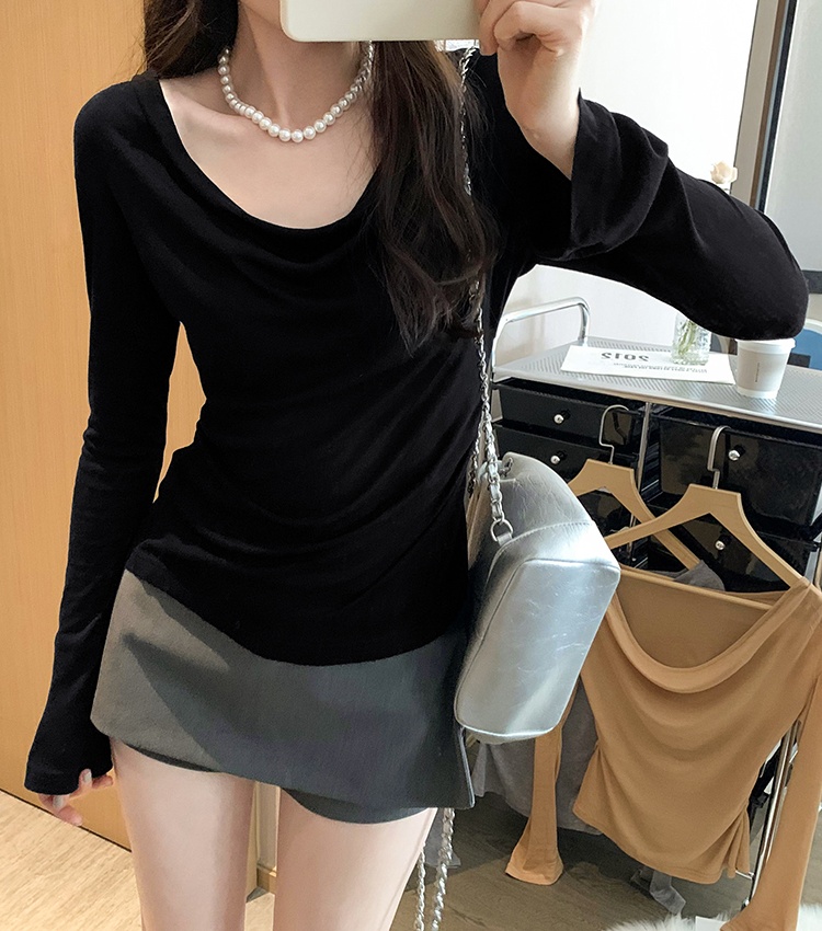 Spring and autumn bottoming shirt slim T-shirt for women