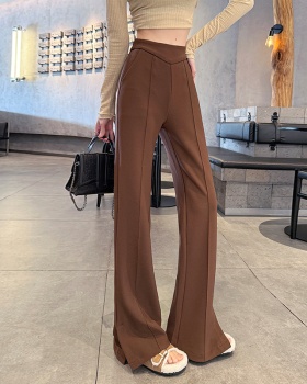 Mopping split drape suit pants elasticity speaker long pants