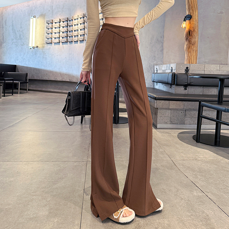 Mopping split drape suit pants elasticity speaker long pants