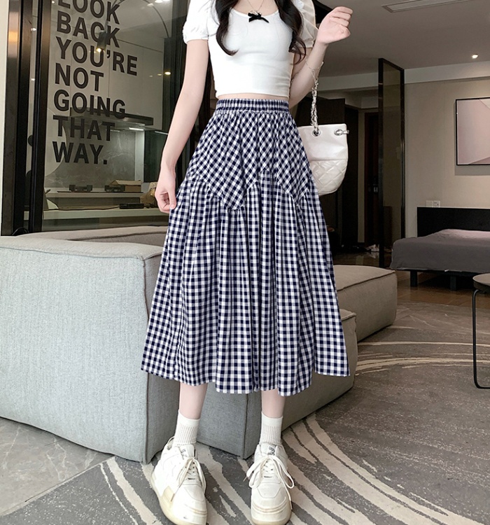 Slim A-line long skirt all-match skirt for women