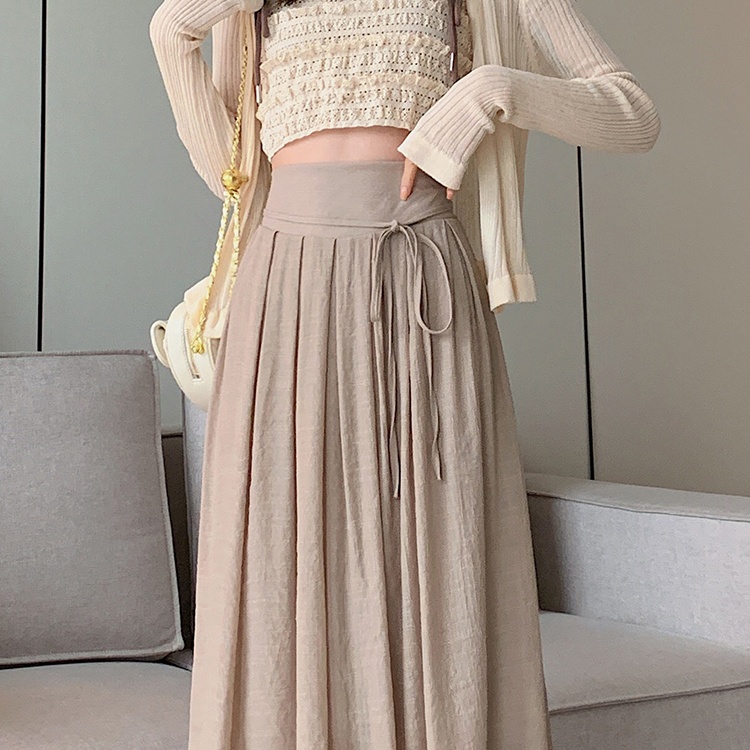 High waist big skirt skirt Korean style long skirt