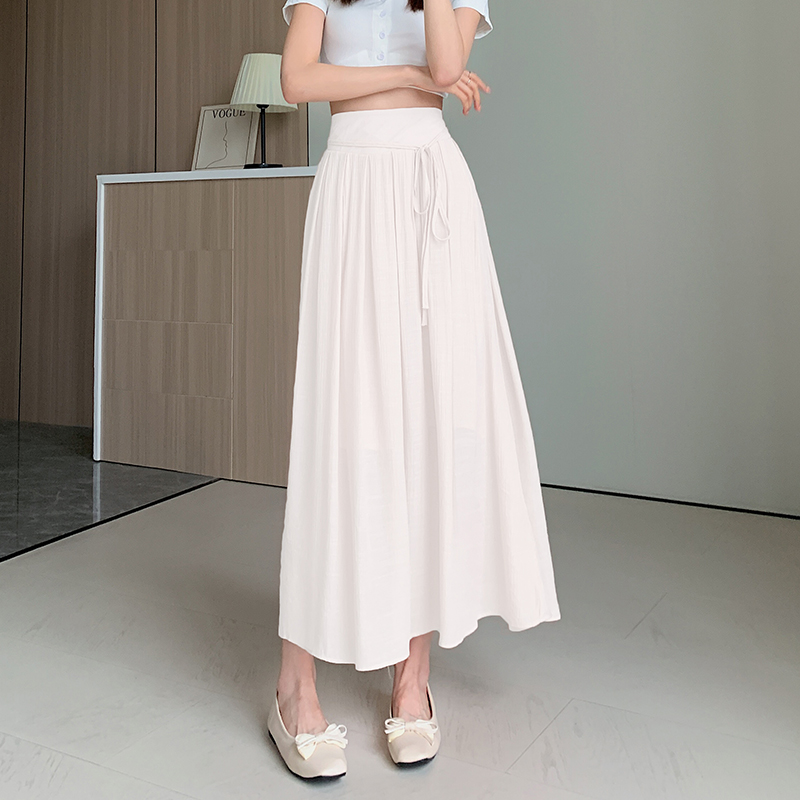 High waist big skirt skirt Korean style long skirt