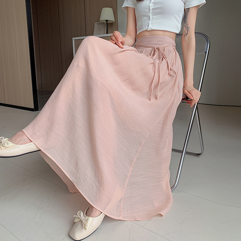 High waist big skirt skirt Korean style long skirt