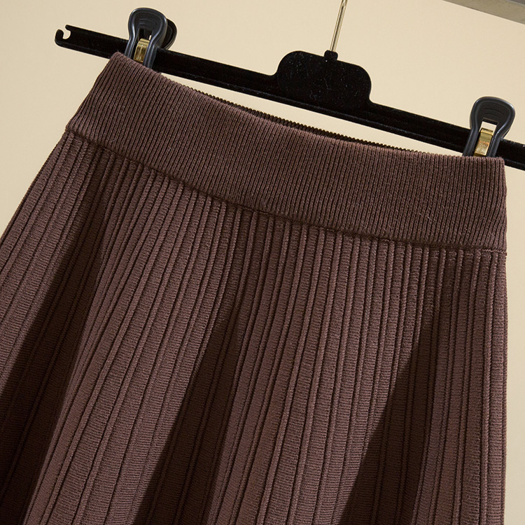 High waist drape short skirt elastic waist skirt