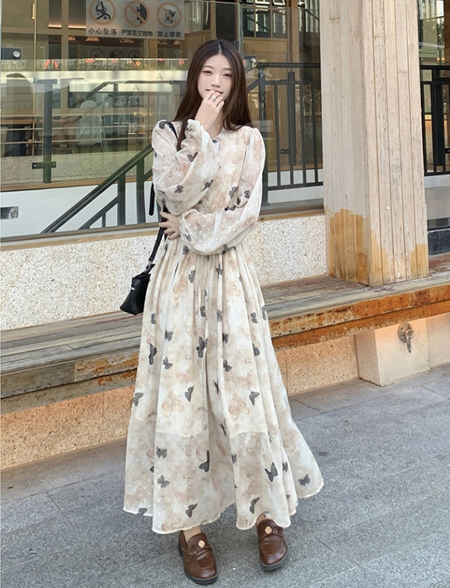 Slim spring and summer dress large yard long dress