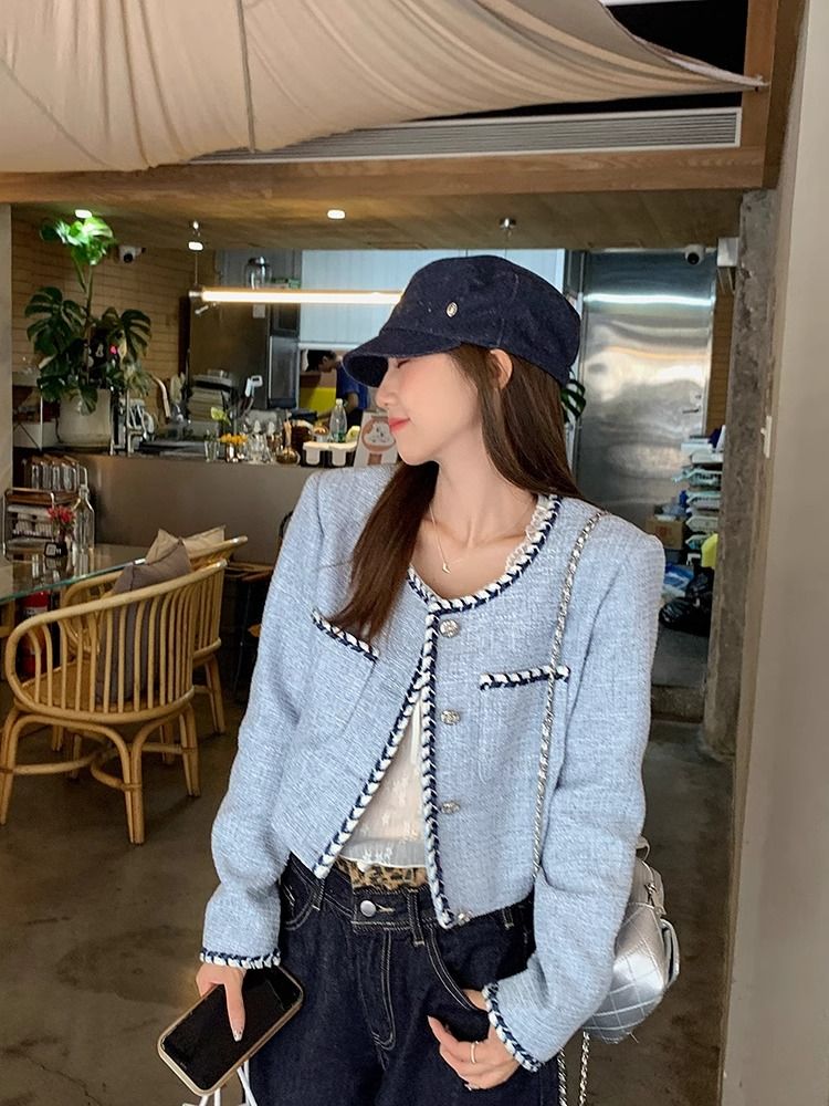 Ladies fashion coat Casual short tops for women