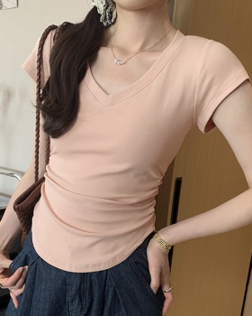 Show young T-shirt short sleeve tops for women