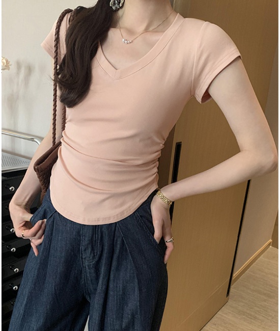 Show young T-shirt short sleeve tops for women