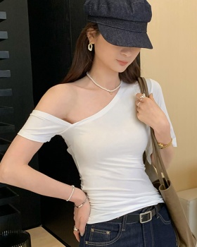 Short sleeve niche T-shirt summer unique tops for women